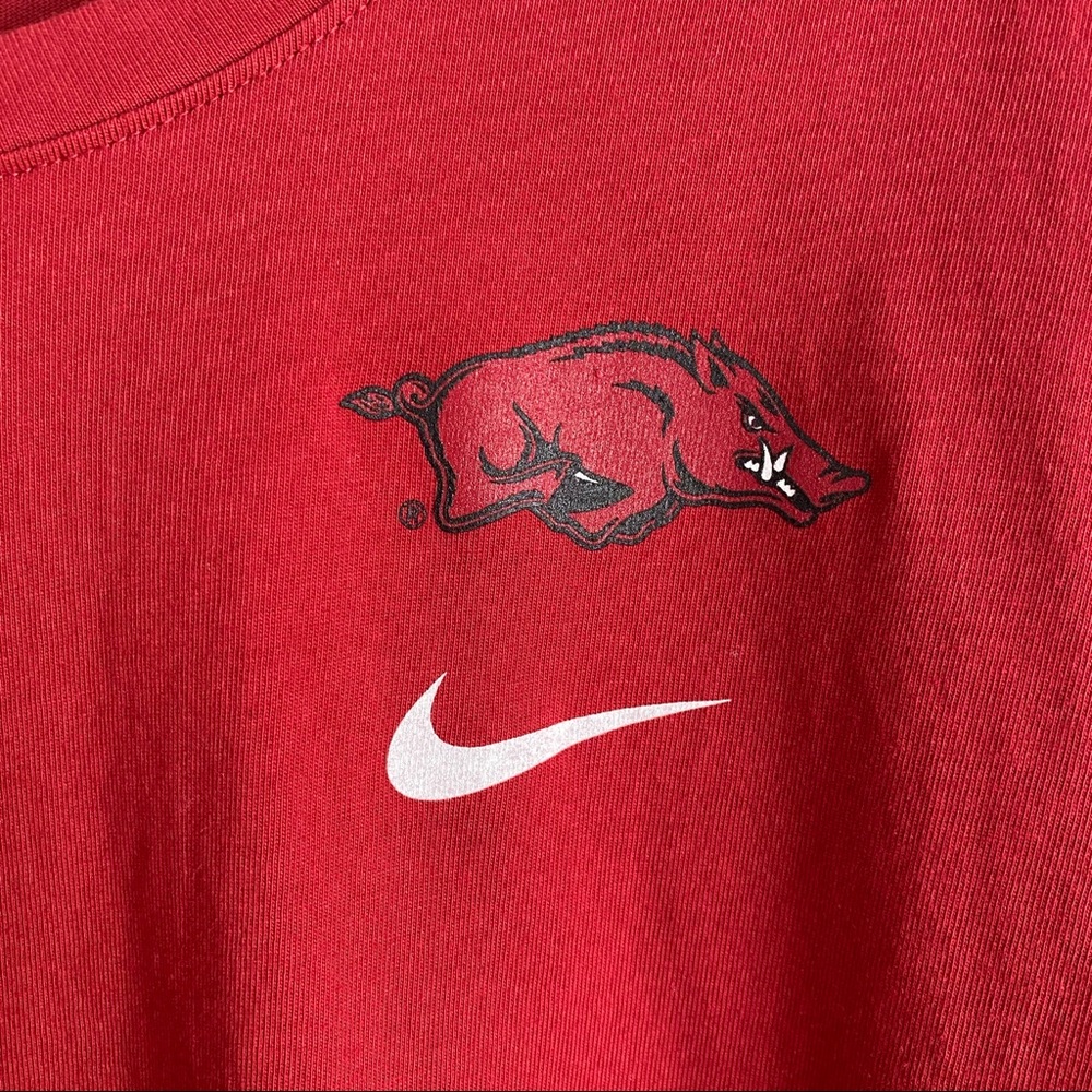 Nike Arkansas Razorbacks Varsity Long Sleeve Shirt Size Extra Small - Picture 3 of 7